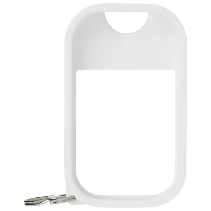 Funda Protectora de Silicón con Llavero para Touchland Power Mist 30 ml – Color Blanco (Ajuste Preciso y Anti-Caídas)